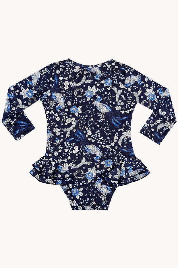 Casero & Associates Azure Stroller Ruffle Sunsuit, Aqua main image 1