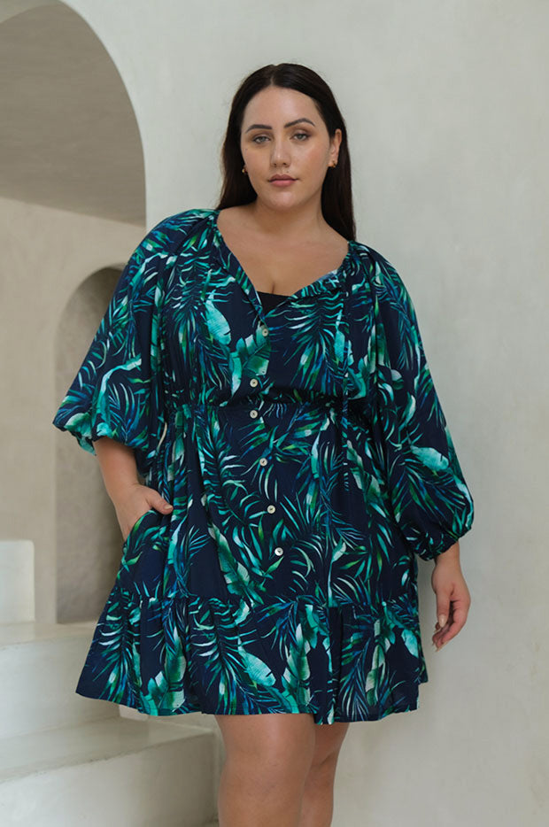 Artesands Palmspiration Elgar Mini Dress Swimwear Galore AU