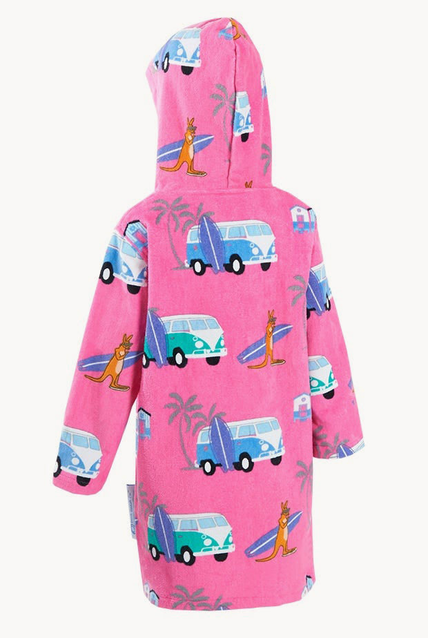 Kids Deep Ocean Hooded Towel Robe 5-7Y main image 1