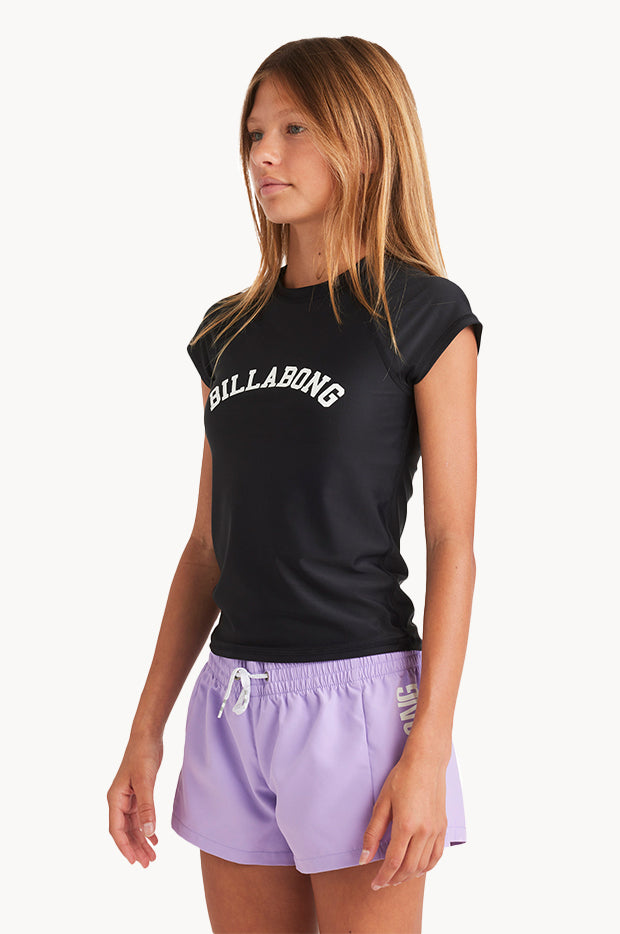 Billabong Girls 6 16 Heat Wave Surf Boardshorts (Black) main image 0
