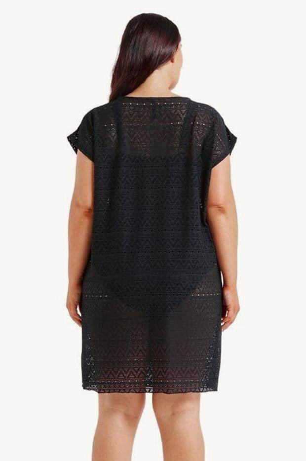SHORT HIGH NECK KAFTAN WITH O RING VIVIDLY VENICE