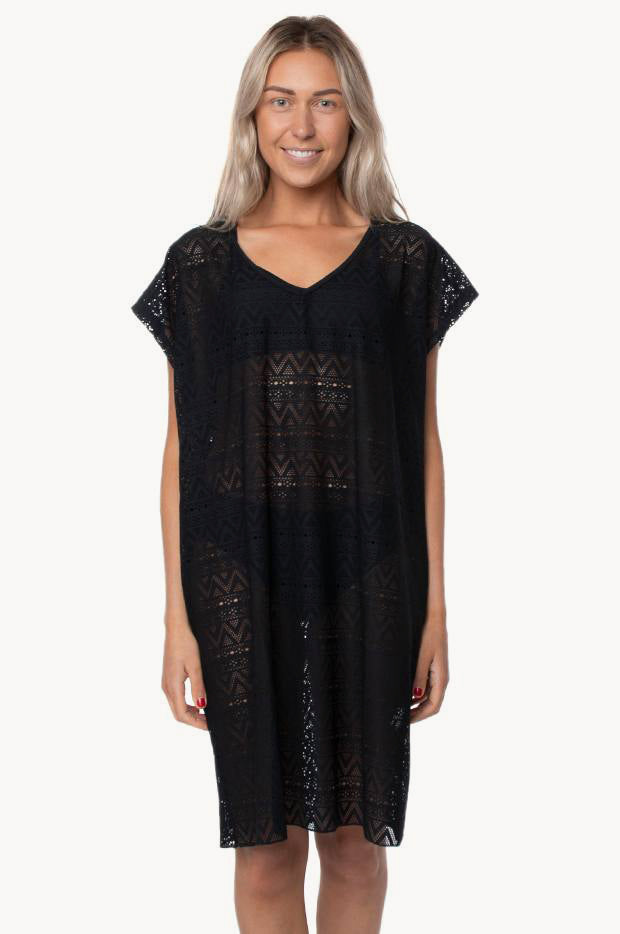 Keisha V-Neck Zebra Print Beach Resort Style Kaftan main image 1