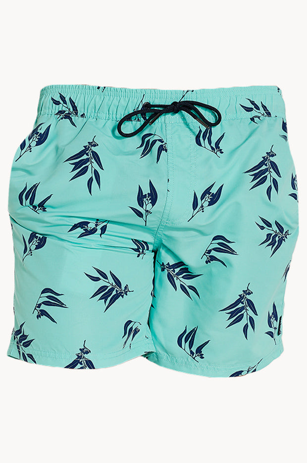 thumbnail image 2 of Free Country Men's Green Board Shorts – Relaxed Fit Swim Trunks For Beach & Surf 2 of 3