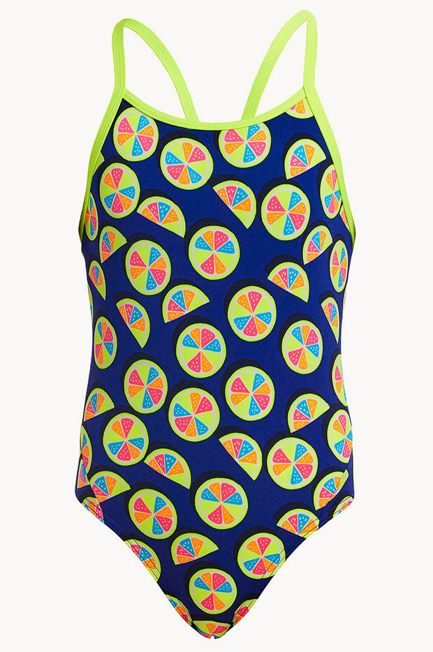 Funkita Girls You Lemon Eco Diamond Back One Piece Swimwear Galore AU