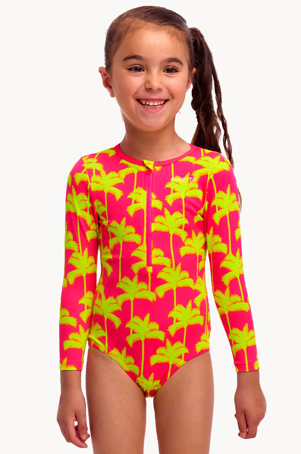 Girls Pink Resort Sunsuit main image 0