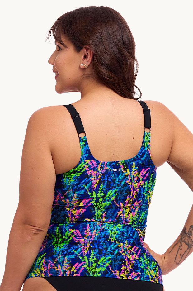 Headlights Scoop Neck Tankini Separate