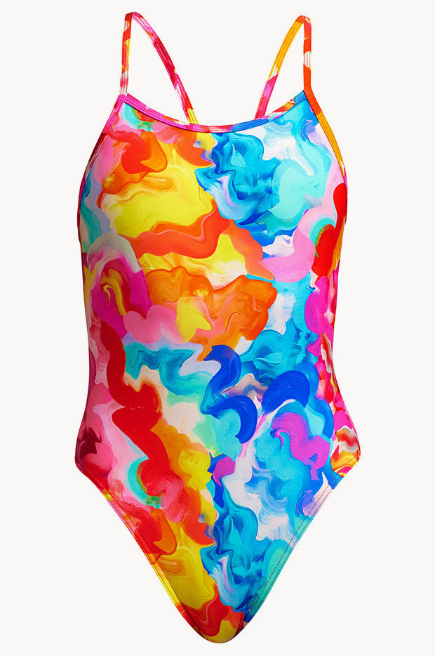 Girls Curly Wurly Single Strap One Piece