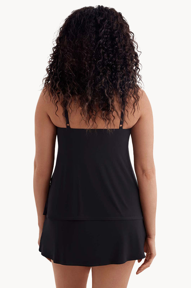 White Birch Sleeveless Performance Knit Swim Dress