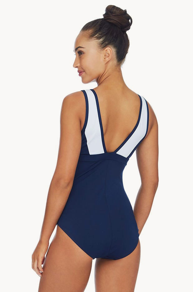 Poolproof Ruched Scoop Neck One Piece Swimwear Galore AU