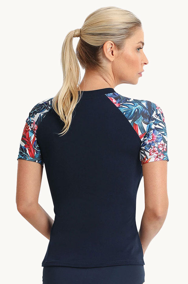 Mauritius Long Sleeve Zip Suntop