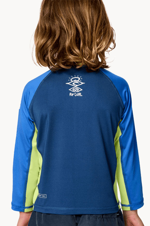 Boys All Day Wave Pf Long Sleeve Suntop