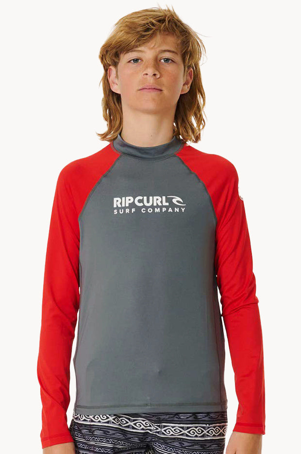 Boys Waves Long Sleeve Suntop