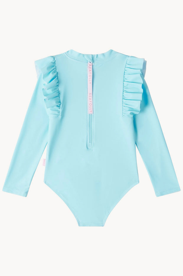 thumbnail image 2 of Seafolly Girls Tankini - Summer Essentials Mesh Detail Swimwear For Kids 2 of 9