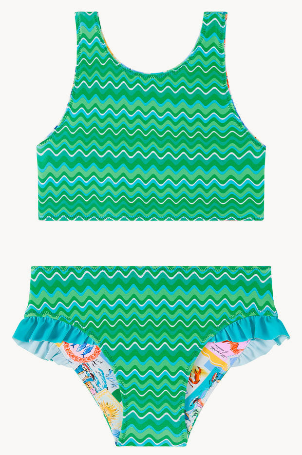 Girls Oceanic Rib Crop Set main image 1