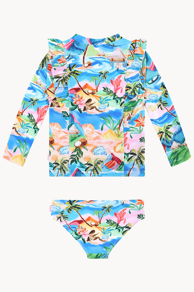 Seafolly Girls Girls South Pacific Suntop Set Multi Swimwear Galore AU