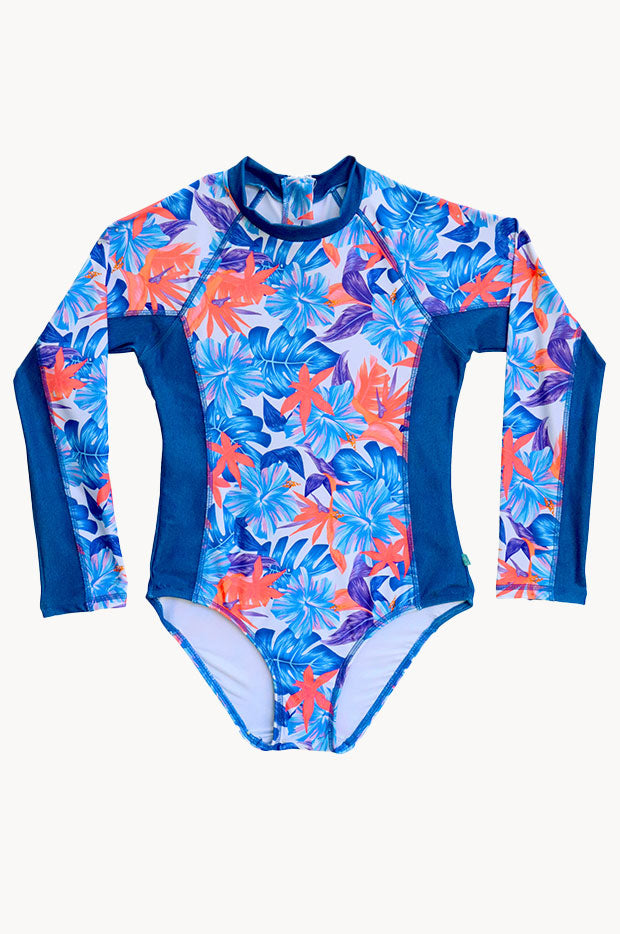 Salty Ink Girls Kokomo Long Sleeve Sunsuit Swimwear Galore US