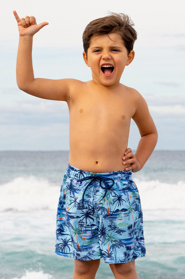 BOYS BOARDSHORT 4-10 SALTY SPLENDOUR main image 1