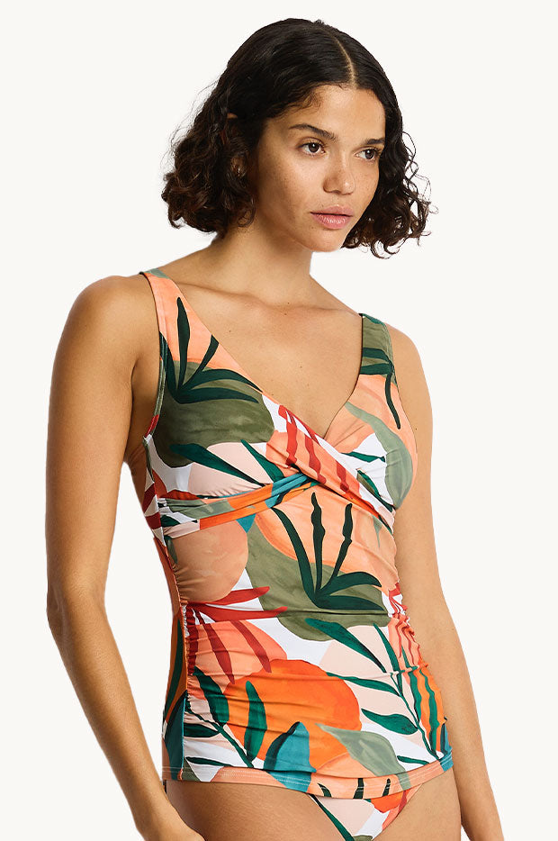 Checkmate Cross Front Tankini Separate main image 1
