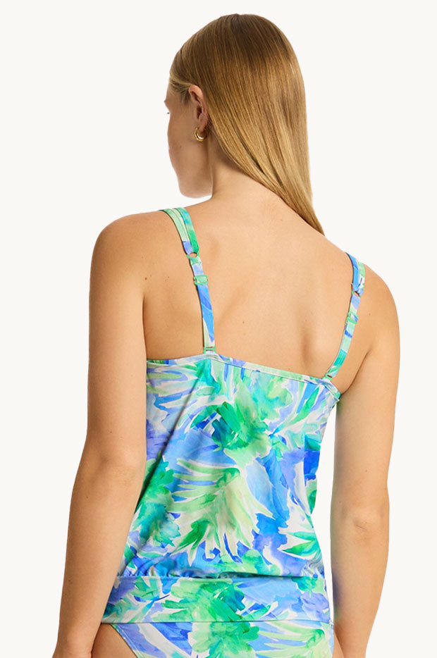 Keanu Scoop Neck Blouson Tankini Separate