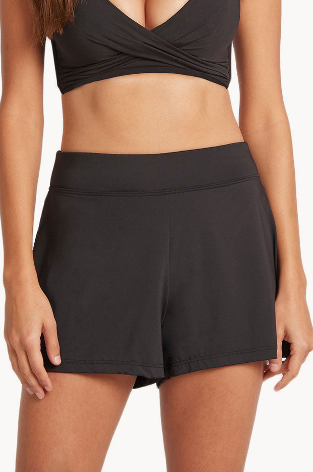 Sea Level Eco Essentials Swim Short Black Swimwear Galore Au