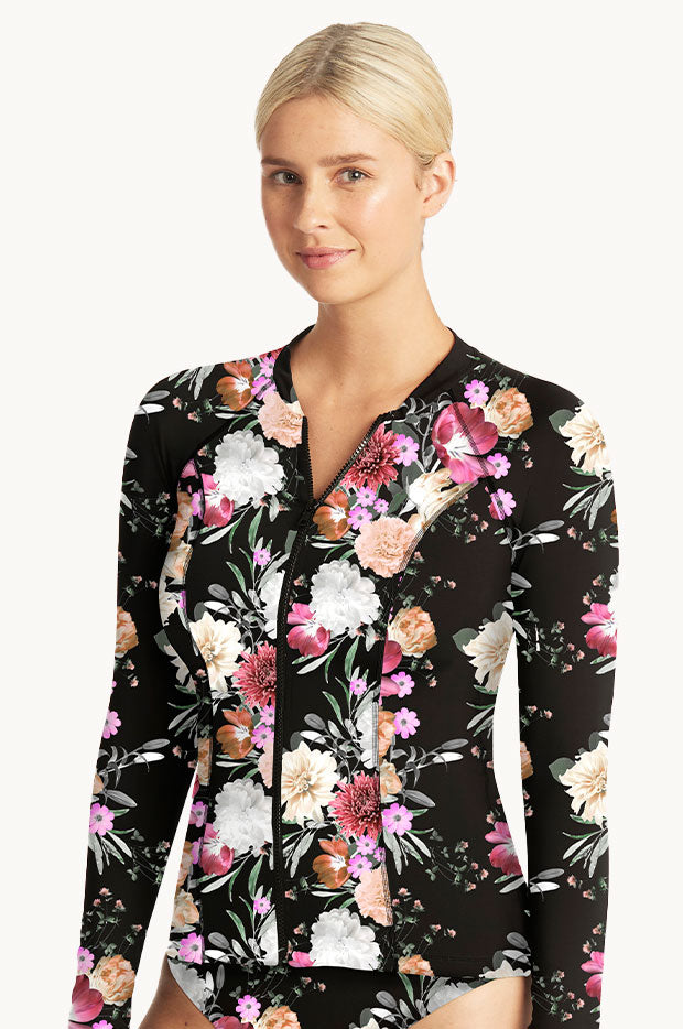 Select Floral Long Sleeve Suntop