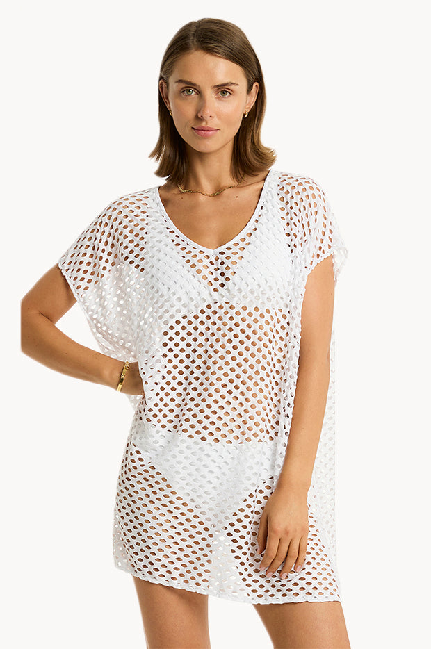 Sea Level Castaway Kaftan White Swimwear Galore AU