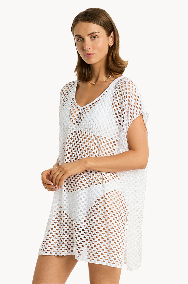 Sea Level Castaway Kaftan White Swimwear Galore AU