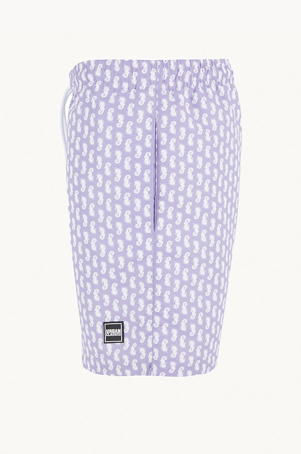 Urban Classics Heren zwembroek Paisley Swim Shorts, zwemshorts voor mannen met paisley print, maten S - XXL, paisley, XXL
