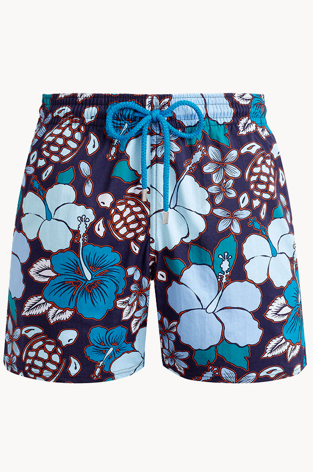 VILEBREQUIN Men Long Stretch Swim Shorts Tropical Turtles main image 1