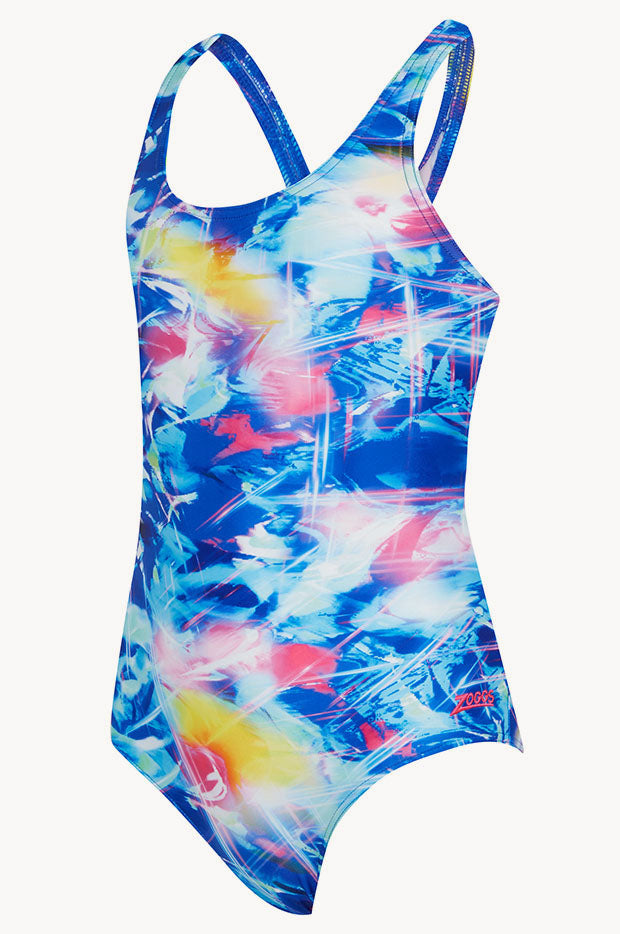 Zoggs Girls Flashlight Rowleeback One Piece Swimwear Galore AU
