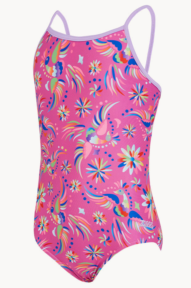 Zoggs Girls Dreamcatcher Yaroomba Floral One Piece Swimwear Galore AU