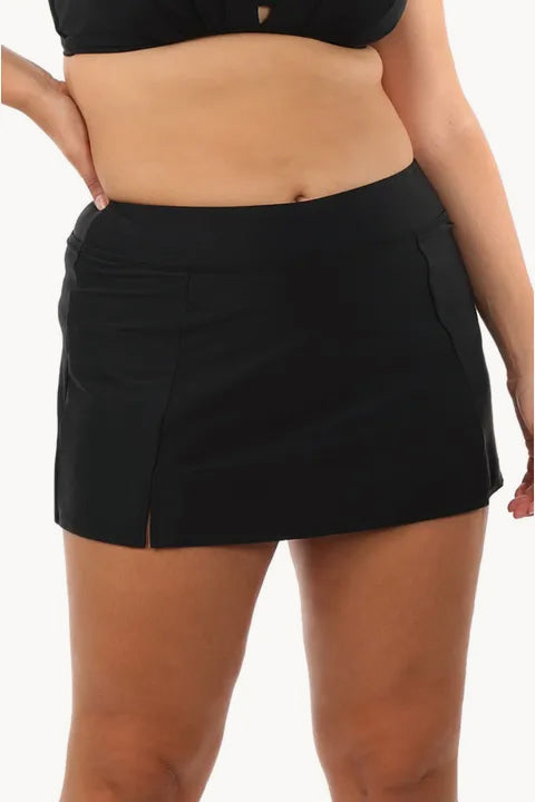 MONO B Ribbed Foldover Waist Skort