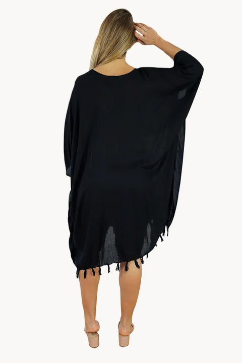 Fashion Hollow V Neck Swimsuits Cover Up