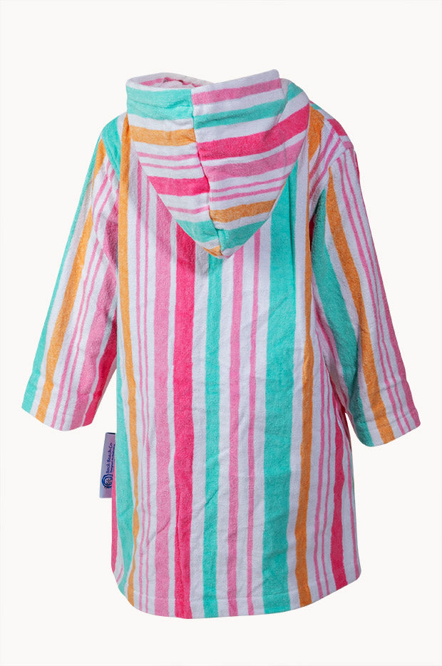 Kids Hawaiian Stripe Hooded Towel Robe 3-5Y