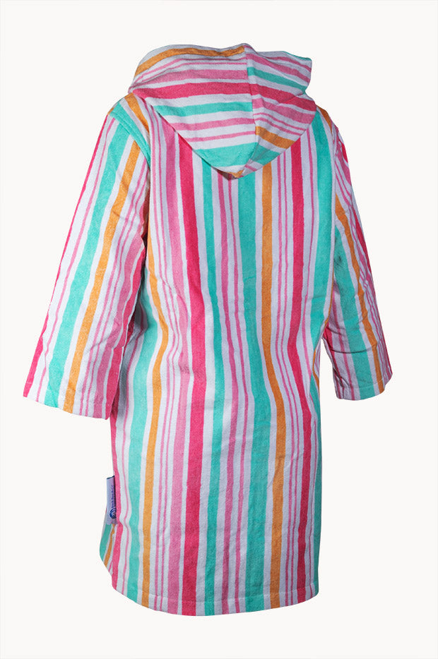 Hawaiian Stripe Hooded Towel Robe M/L