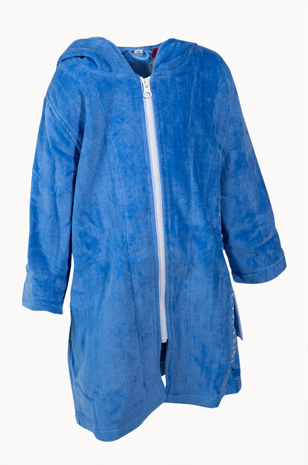 Kids Blue Riptide Hooded Towel Robe 7-11Y