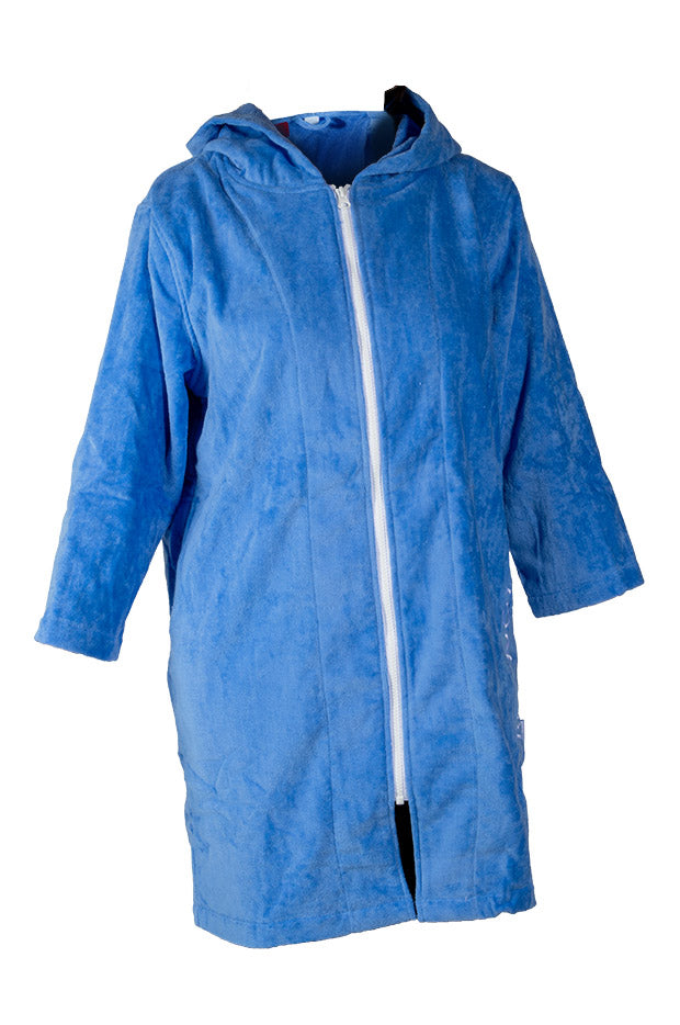 Blue Riptide Hooded Towel Robe L/XL