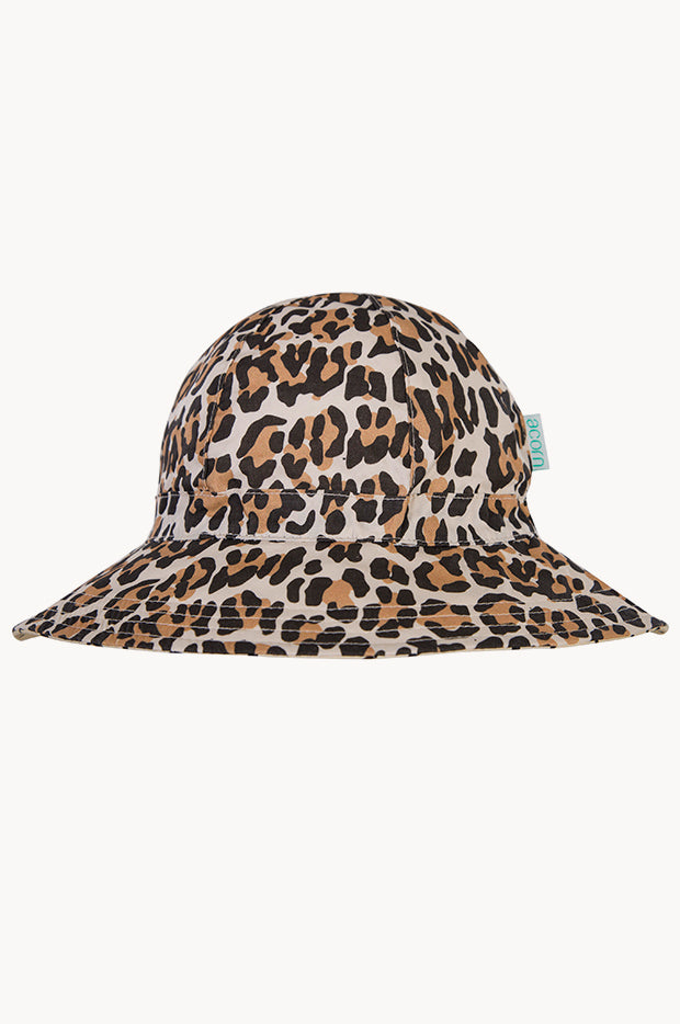 Girls Leopard Floppy Hat