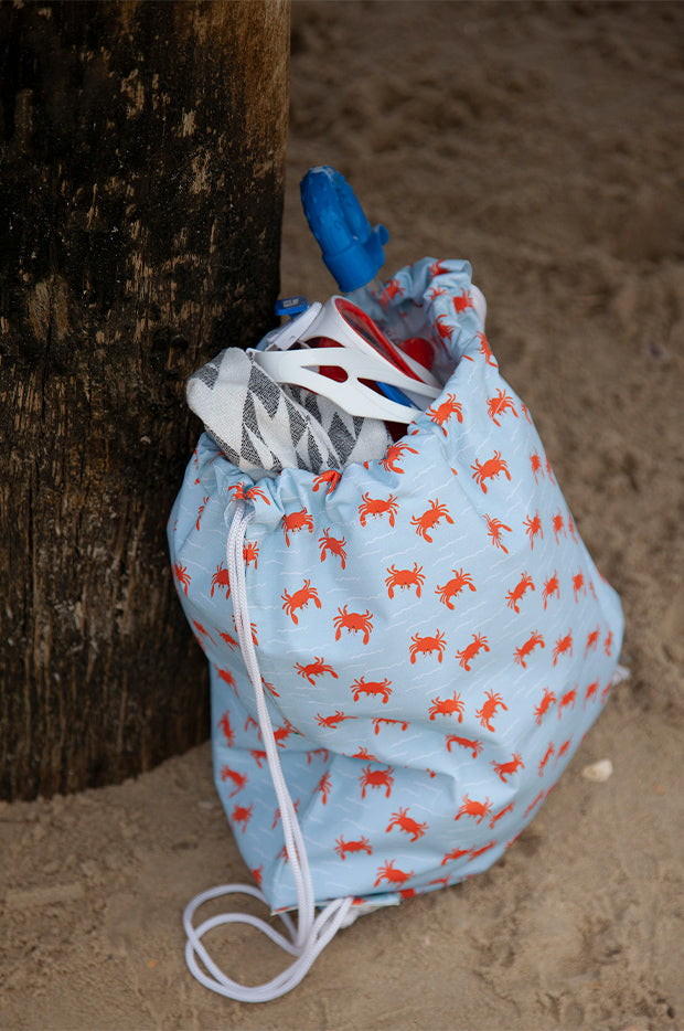 Crab Draw String Swim Bag