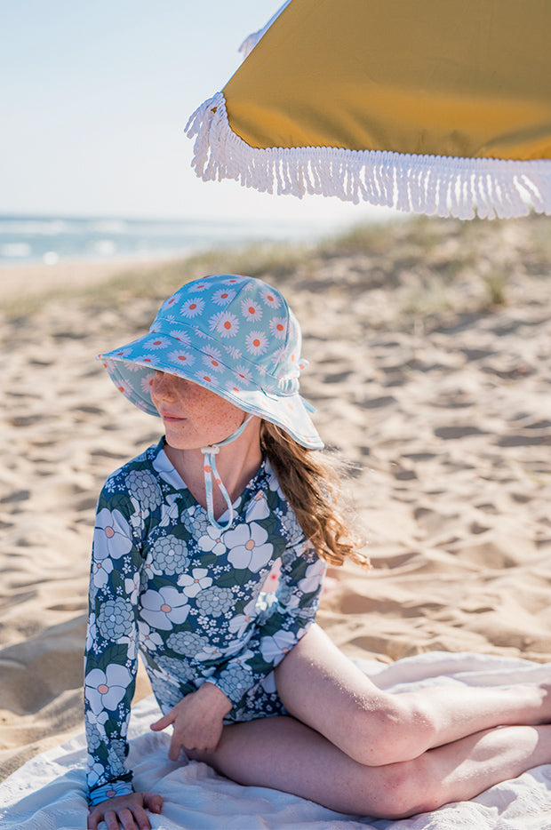 Girls Daisy Swim Hat