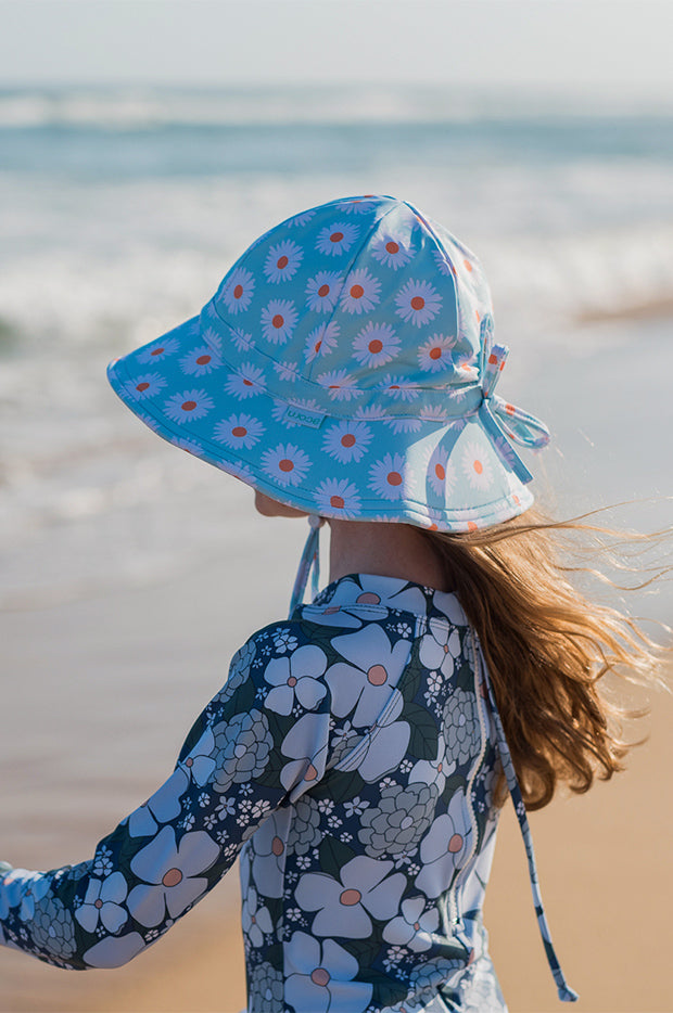 Girls Daisy Swim Hat