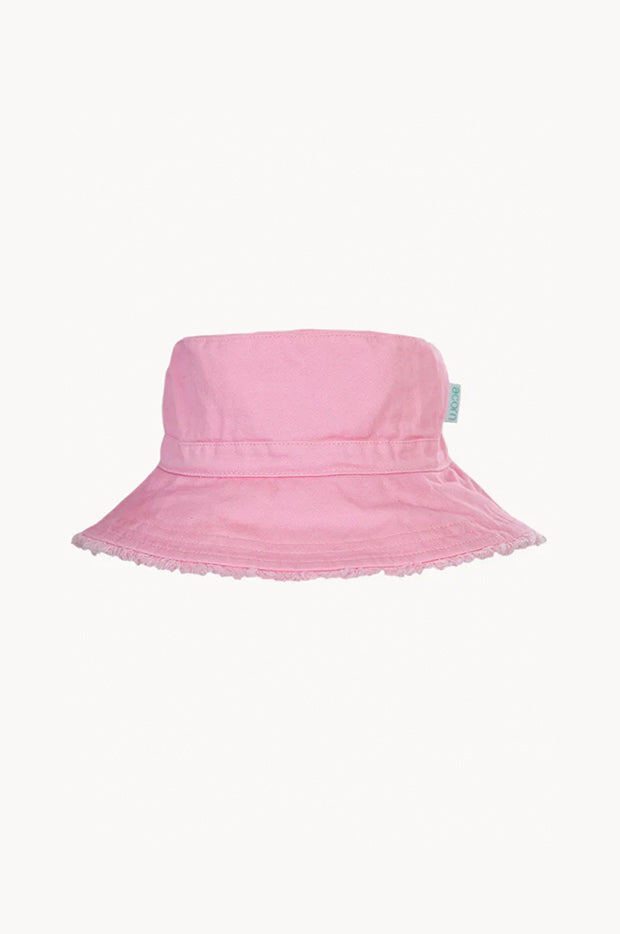 Girls Frayed Bucket Hat