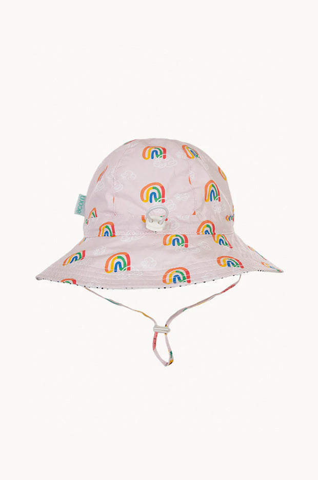 Girls Rainbow Squiggle Floppy Hat