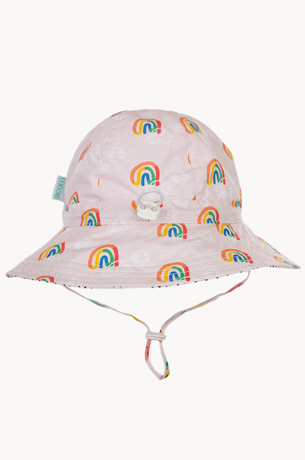 Girls Rainbow Squiggle Floppy Hat