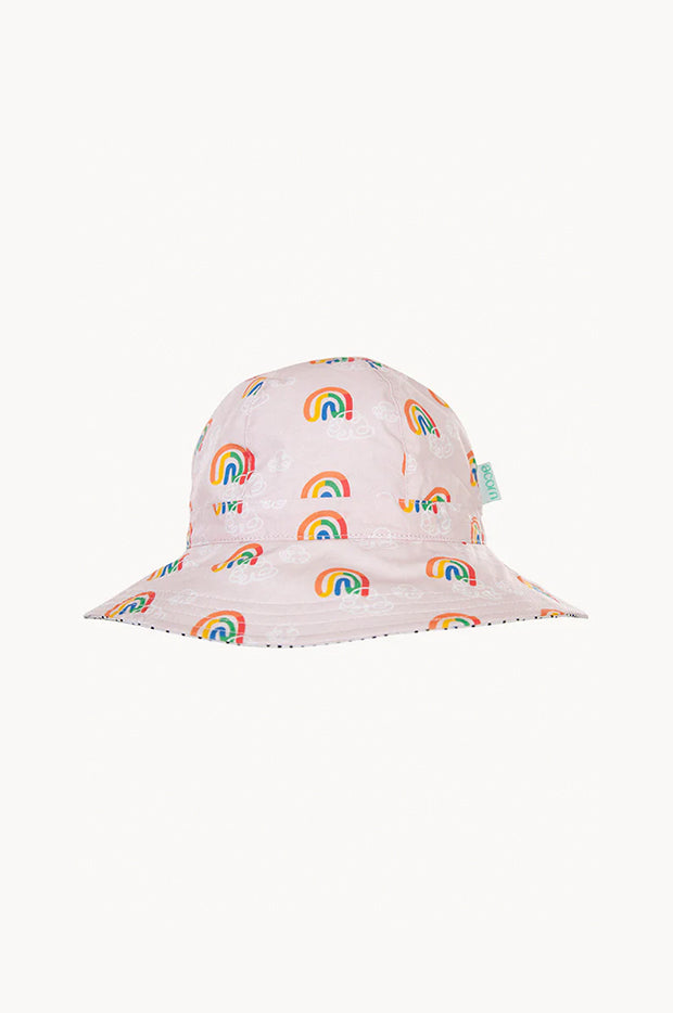 Girls Rainbow Squiggle Floppy Hat