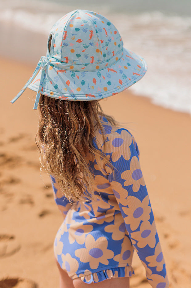 Girls Tropical Reef Swim Hat