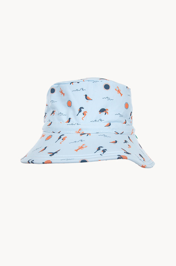 Boys Sea Life Wide Brim Swim Hat