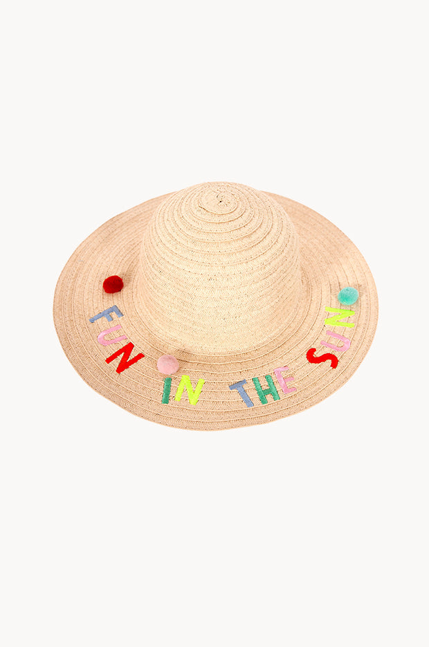 Girls Fun In The Sun Wide Brim Hat