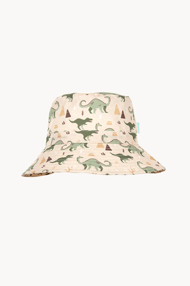 Boys Dino Delight Wide Brim Bucket Hat