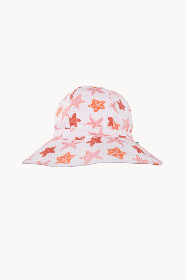 Girls Starfish Wide Brim Swim Hat